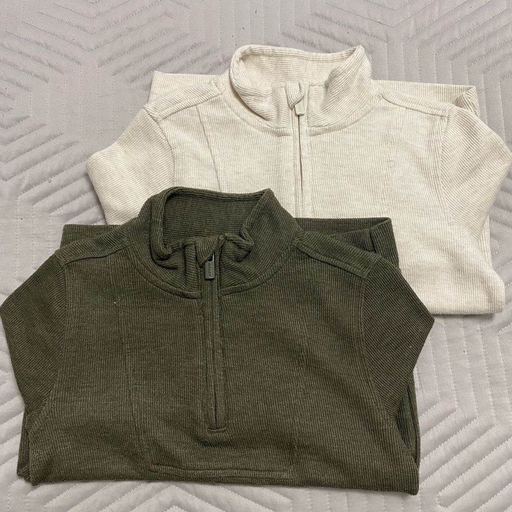 Boys Old Navy Long Sleeved Quarter Zip Shirts